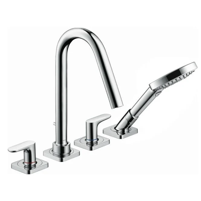 Hansgrohe Axor Citterio M Baterie cada dus cu 4 iesiri, montaj langa cada