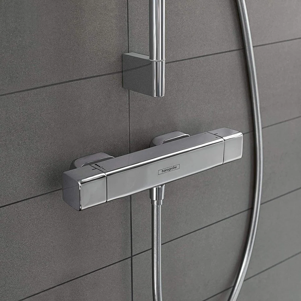 Hansgrohe Ecostat E Baterie cada dus cu termostat, Cool Contact