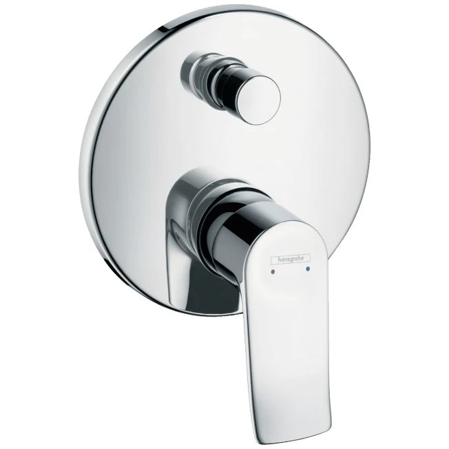 Hansgrohe Metris Baterie cada dus monocomanda incastrata rotunda, securizata