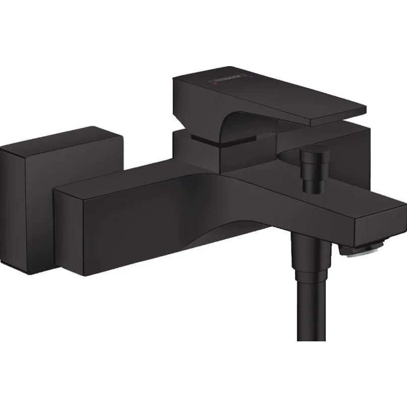 Hansgrohe Metropol Baterie cada dus, negru mat