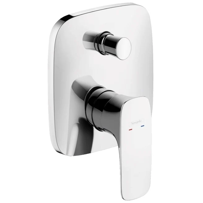 Hansgrohe PuraVida Baterie cada dus monocomanda incastrata, crom