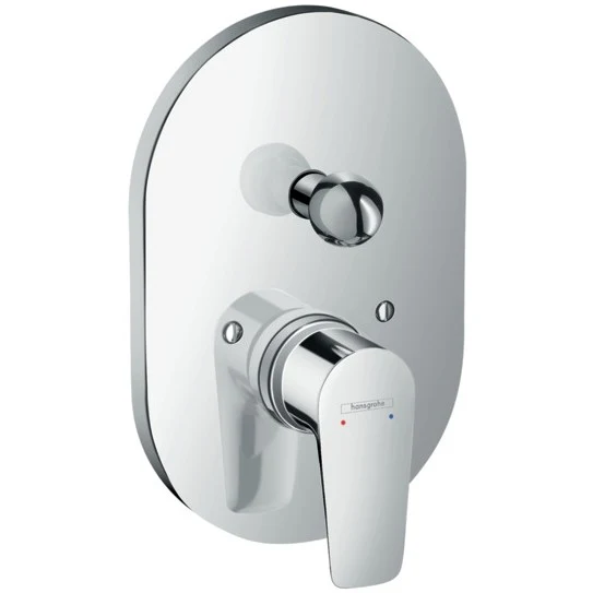 Hansgrohe Talis E Baterie cada dus incastrata, ovala