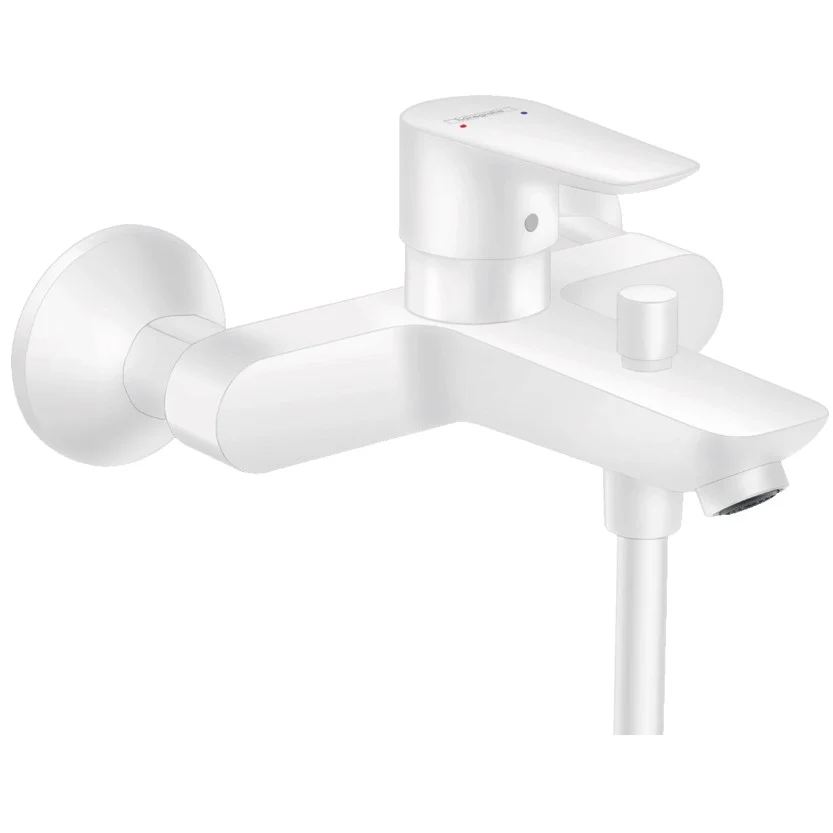 Hansgrohe Talis E Baterie cada dus monocomanda, alb mat