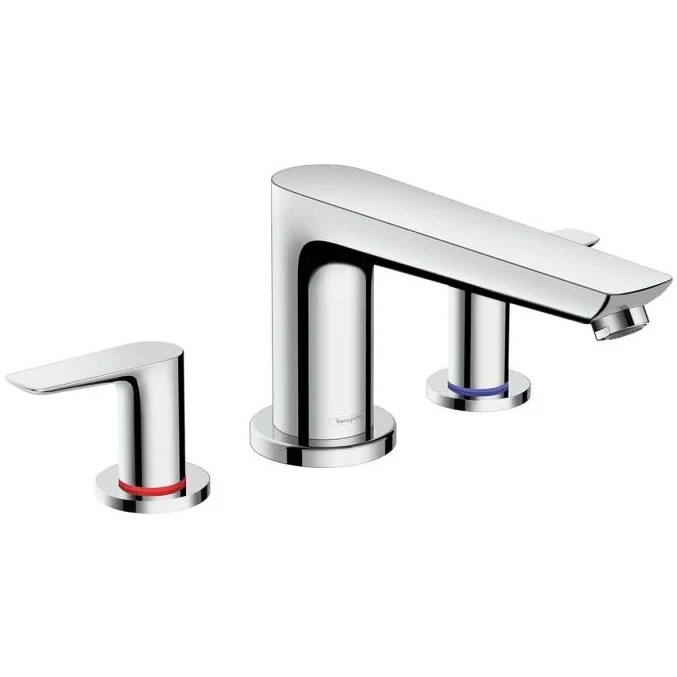 Hansgrohe Talis E Baterie cada cu 3 gauri, montaj pe cada