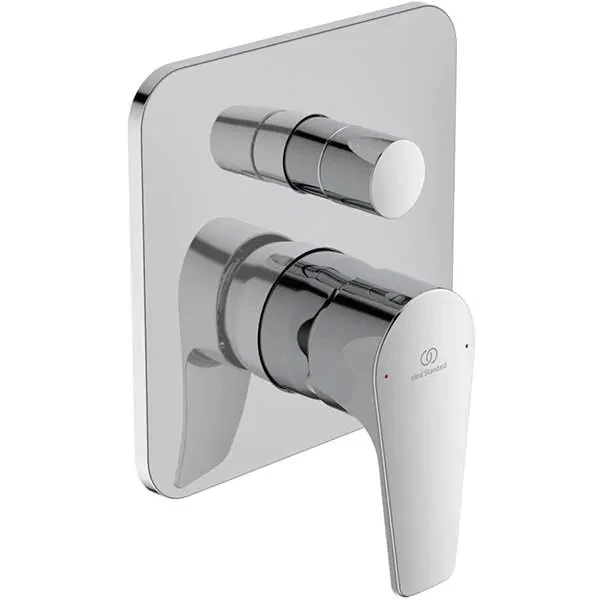 Ideal Standard Cerafine D Baterie cada dus incastrata, set complet, crom