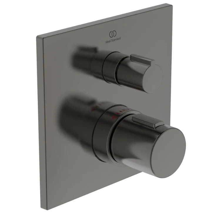 Ideal Standard CeraTherm C100 Baterie cada dus cu termostat, incastrata, gri inchis (magnetic grey PVD)