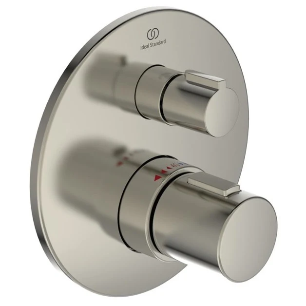 Ideal Standard CeraTherm T100 Baterie cada dus cu termostat, incastrata, gri argintiu (silver storm PVD)