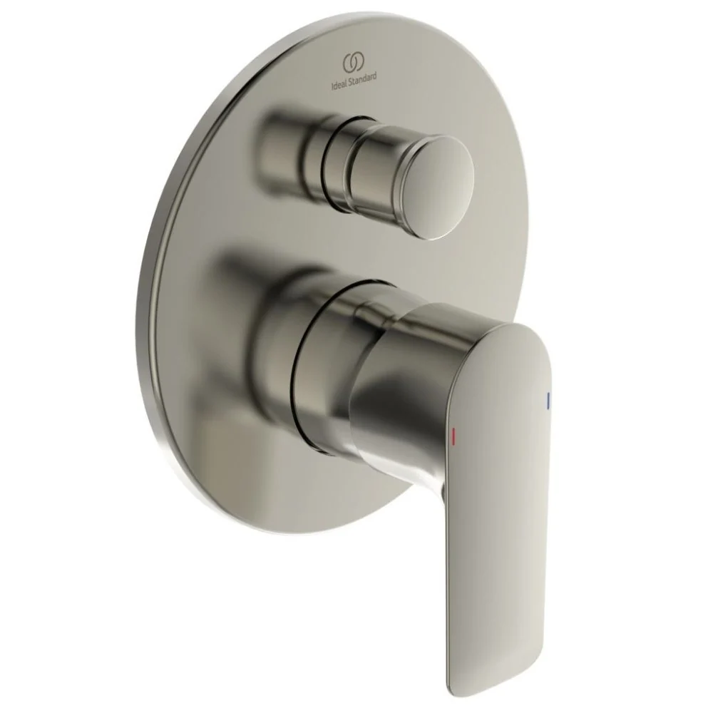 Ideal Standard Connect Air Baterie cada dus incastrata, argintiu (silver storm PVD)