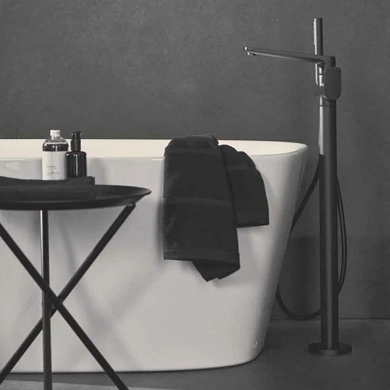 Ideal Standard Tonic II Baterie cada freestanding, negru mat (silk black)