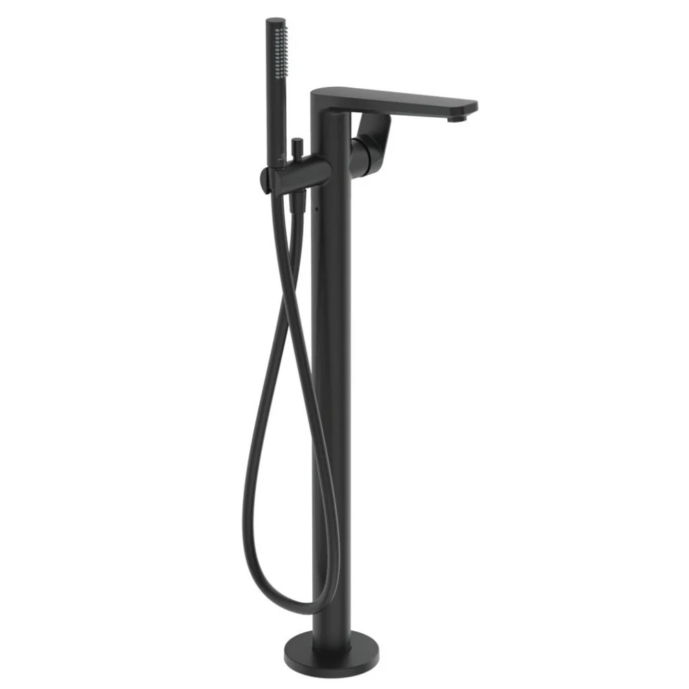 Ideal Standard Tonic II Baterie cada freestanding, negru mat (silk black)