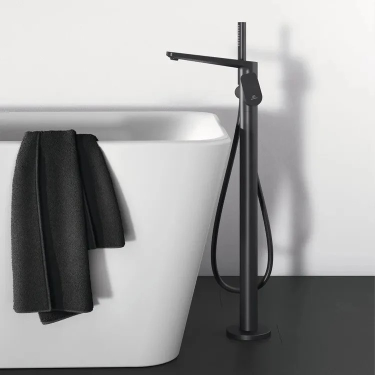Ideal Standard Tonic II Baterie cada freestanding, negru mat (silk black)