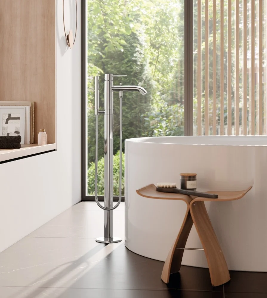 Kludi Bozz Baterie cada freestanding, crom