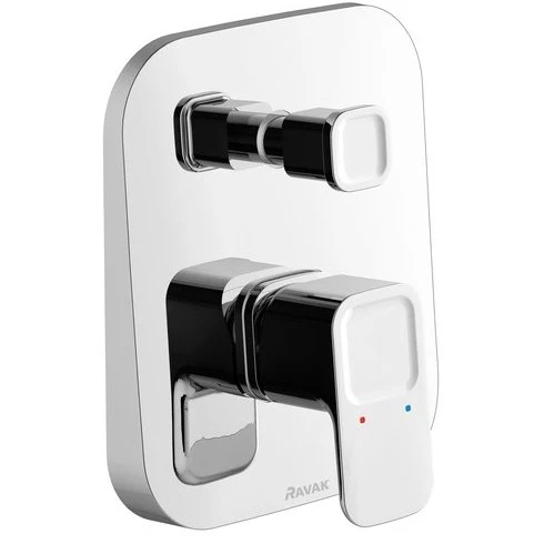 Ravak 10° Baterie cada dus monocomanda incastrata, set complet