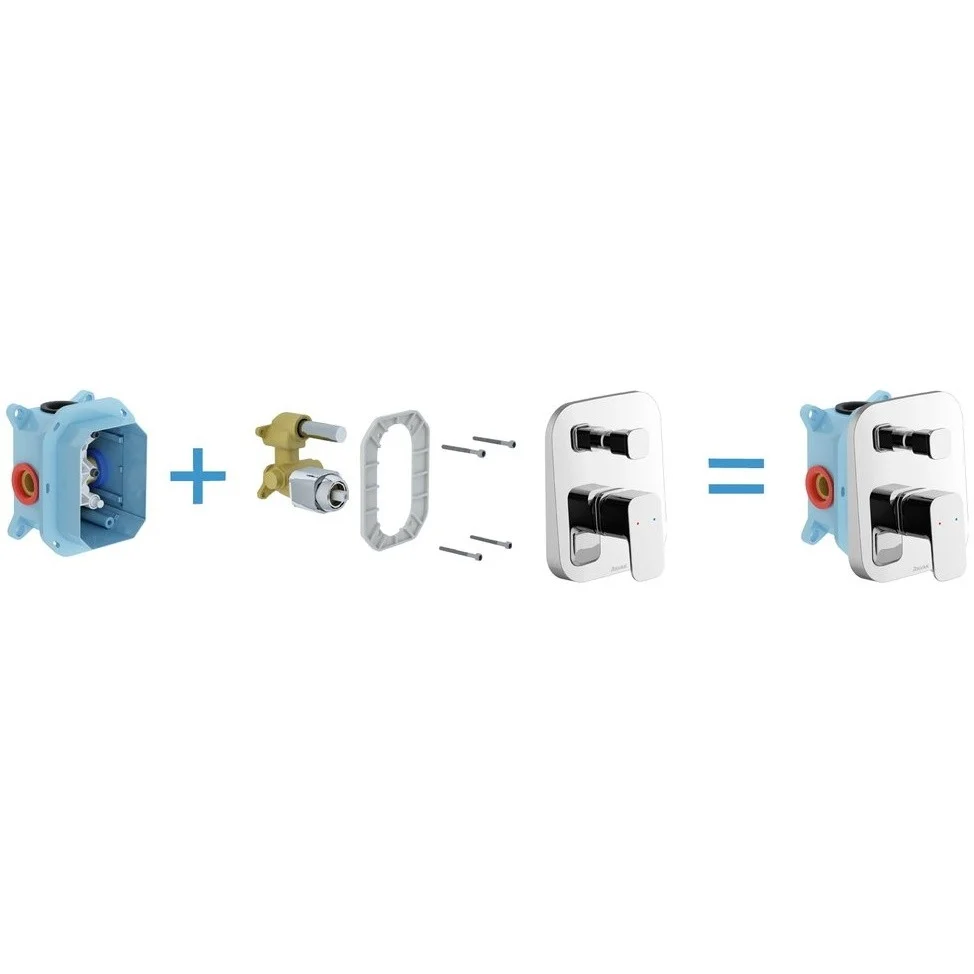 Ravak 10° Free Baterie cada dus incastrata pentru unitate incastrabila R-box