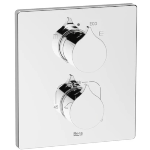 Roca Insignia Baterie cada dus cu termostat, incastrata