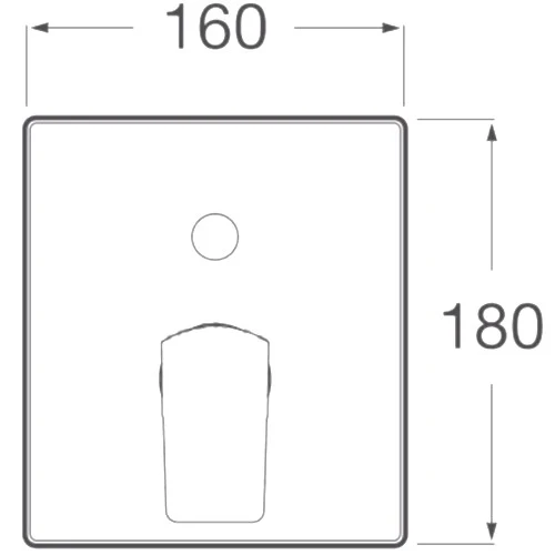 Roca L90 Baterie cada dus monocomanda, incastrata