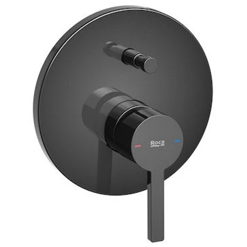 Roca Naia Baterie cada dus monocomanda, incastrata, negru