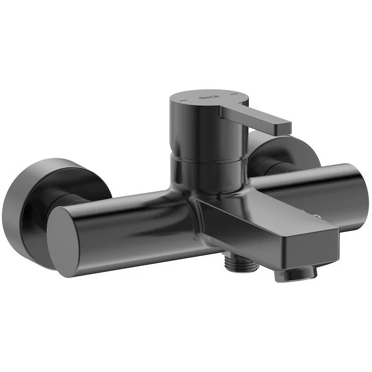 Roca Naia Baterie cada dus monocomanda, negru mat (brushed black titanium)