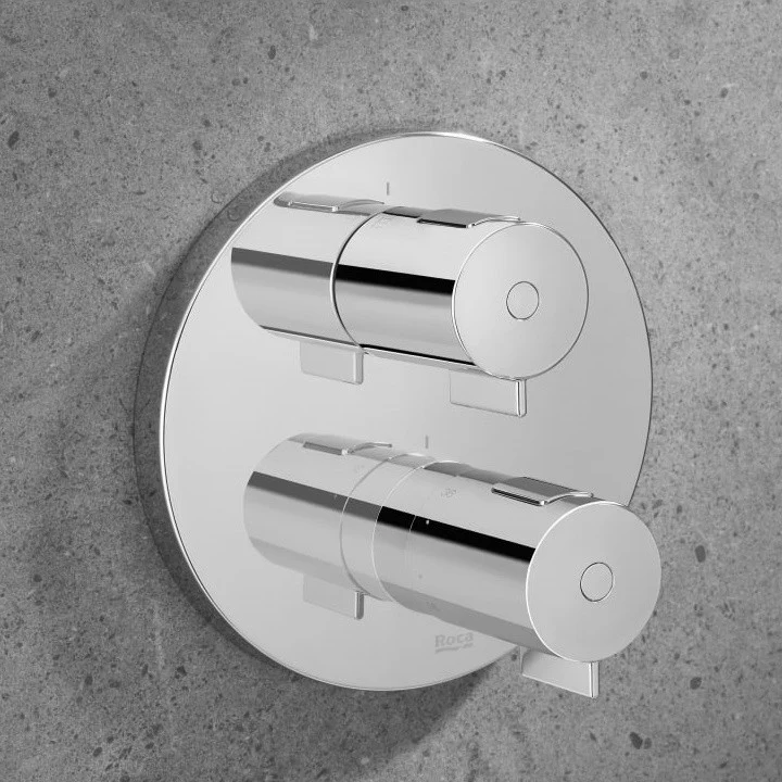 Roca Victoria T-500 Baterie cada dus cu termostat, incastrata