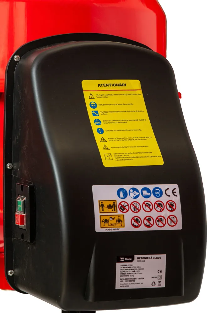 Betoniera semiprofesionala Blade PCM165B, 650W, 165L - Resigilat