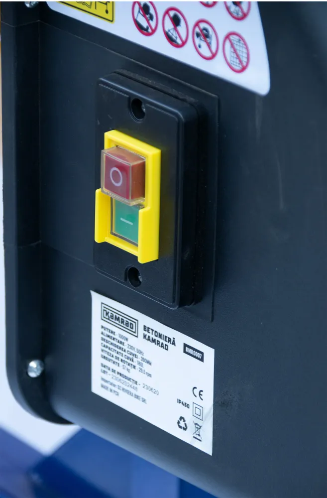 Pachet Betoniera Kamrad PCM650A, 180L, 1000W + Roaba GP 85L