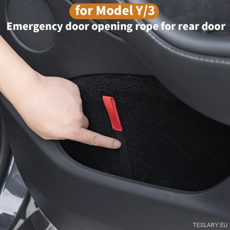 Tesla pentru Modelul Y/3 Ușă din spate Siguranț de urgență Siguranță de urgență - mâner roșu și accesorii interioare cu ma...