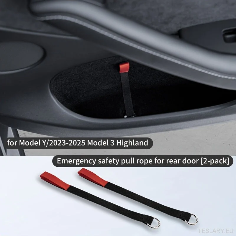 Tesla pentru Modelul Y/3 Ușă din spate Siguranț de urgență Siguranță de urgență - mâner roșu și accesorii interioare cu ma...