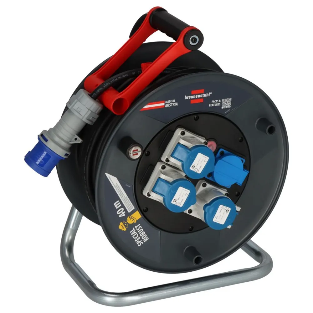 Rolă de cablu Brennenstuhl ST 320 IP44 40m 3x CEE 230V/16A