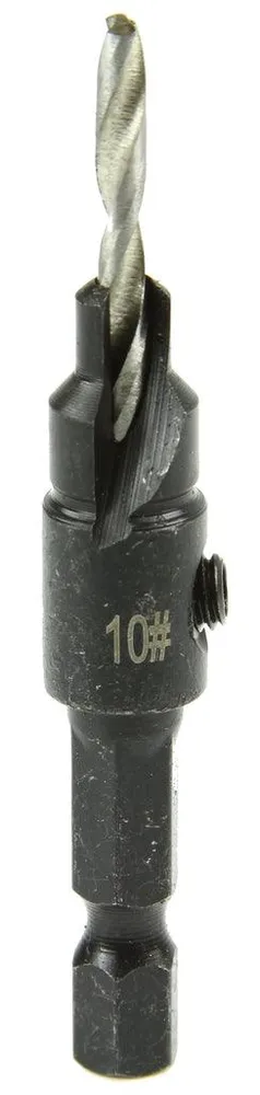 Set de 4 burghie pentru lemn cu scufundare hexagonală de 1/4"
