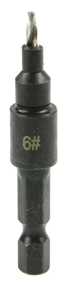 Set de 4 burghie pentru lemn cu scufundare hexagonală de 1/4"