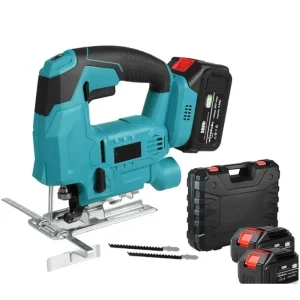 Fierastrau tip Soricel, pentru Lemn/Parchet - LeihMann cu 2 Acumulatori 24V - Turatie Reglabila, 2800 RPM
