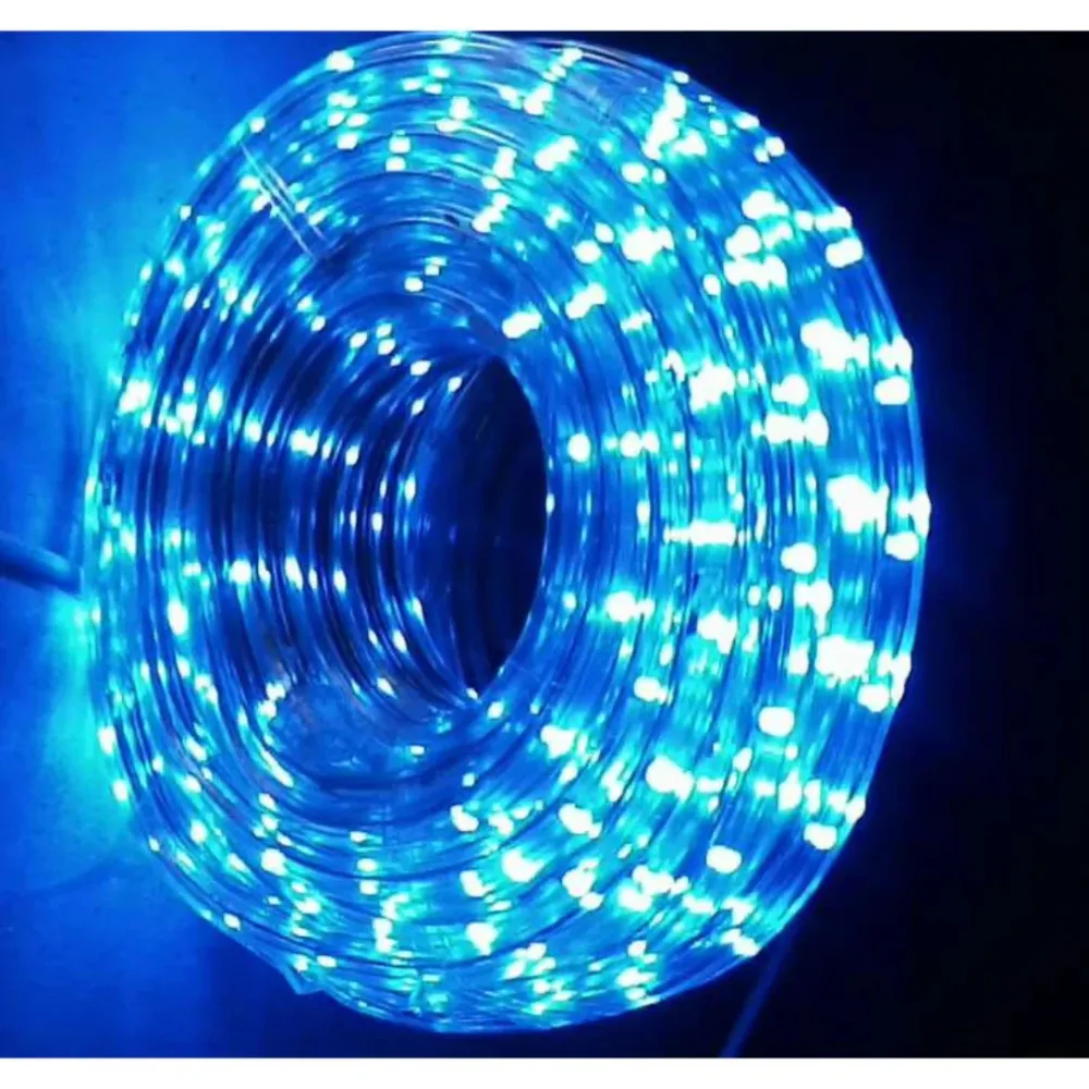 Instalatie Furtun 100m Alb Rece/Albastru , Miracle Light, 2400 LED-uri, Sectionabila, IP65
