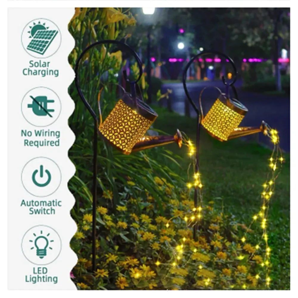 Lampa Solara Stropitoare cu LED, Decorativa pentru Curte si Gradina