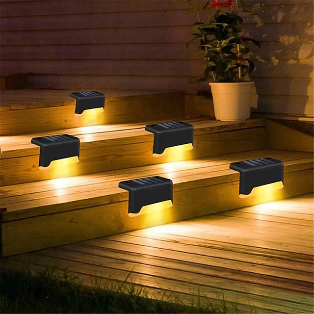 Set 4x Lumini Solare LED pentru Trepte, Scari