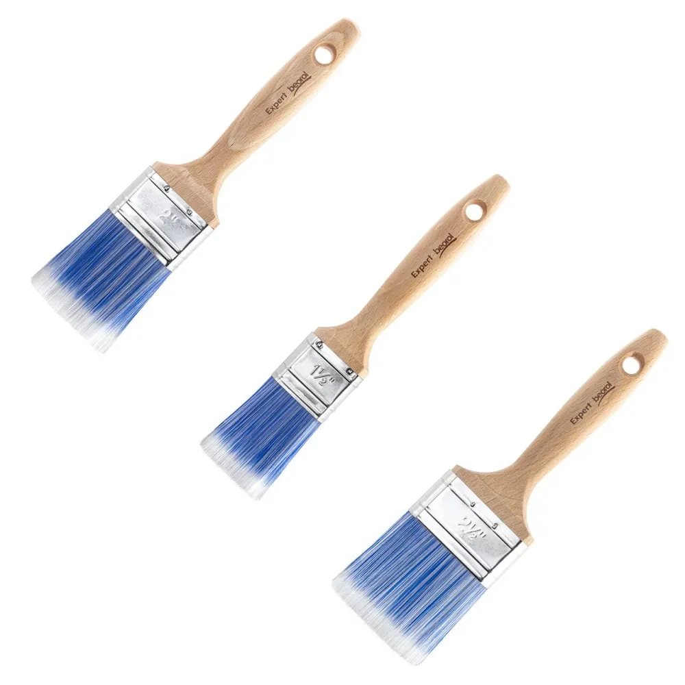 Set 3 pensule pentru vopsele acrilice, latex, 38, 50, 63 mm, Beorol Expert