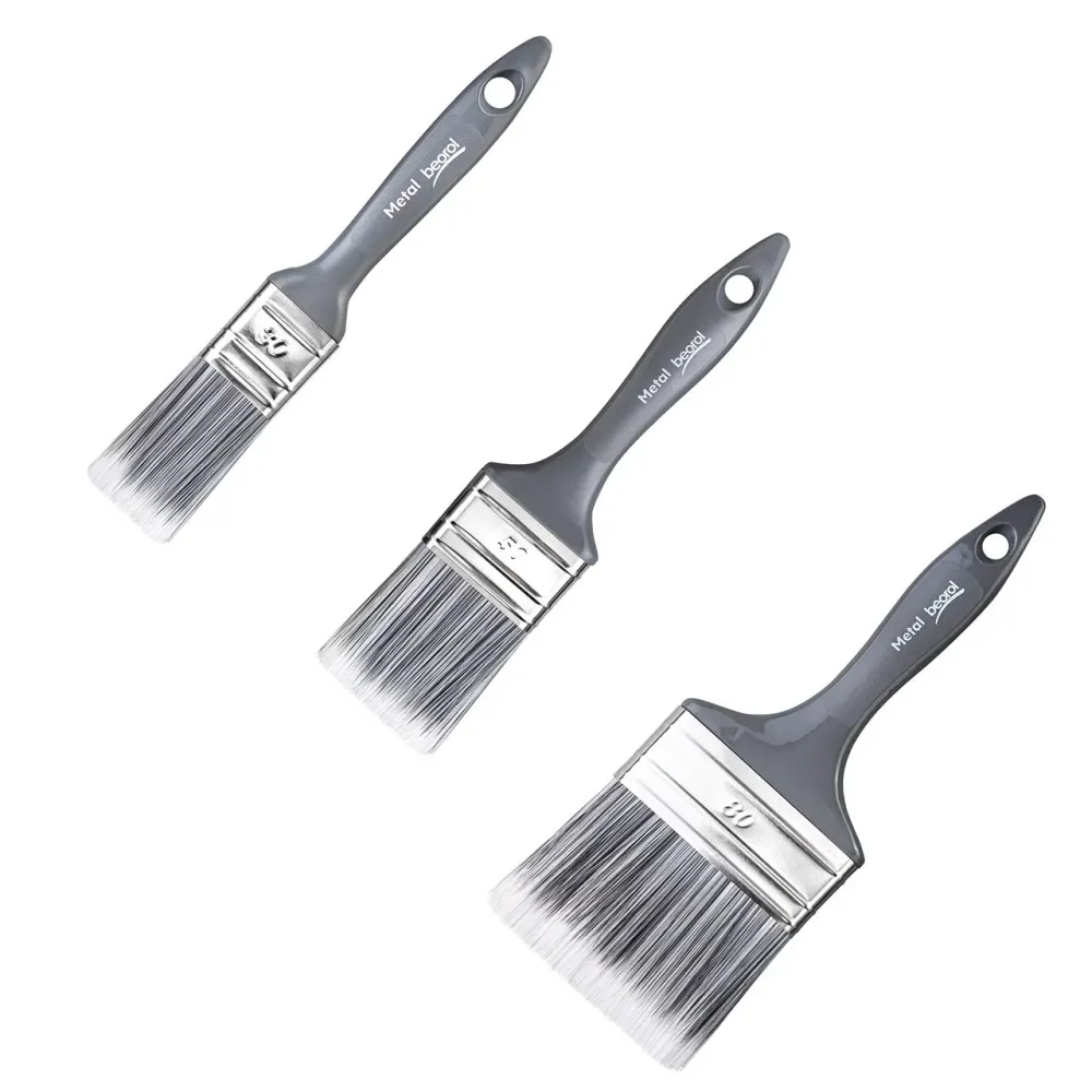 Set 3 pensule vopsele pentru metal, 30, 50, 80 mm, Beorol Standard