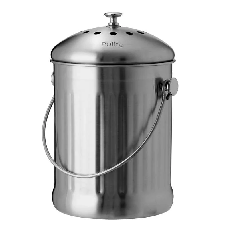 Pulito CompostPail Coș de compost cu filtru de compozit - 4 litri
