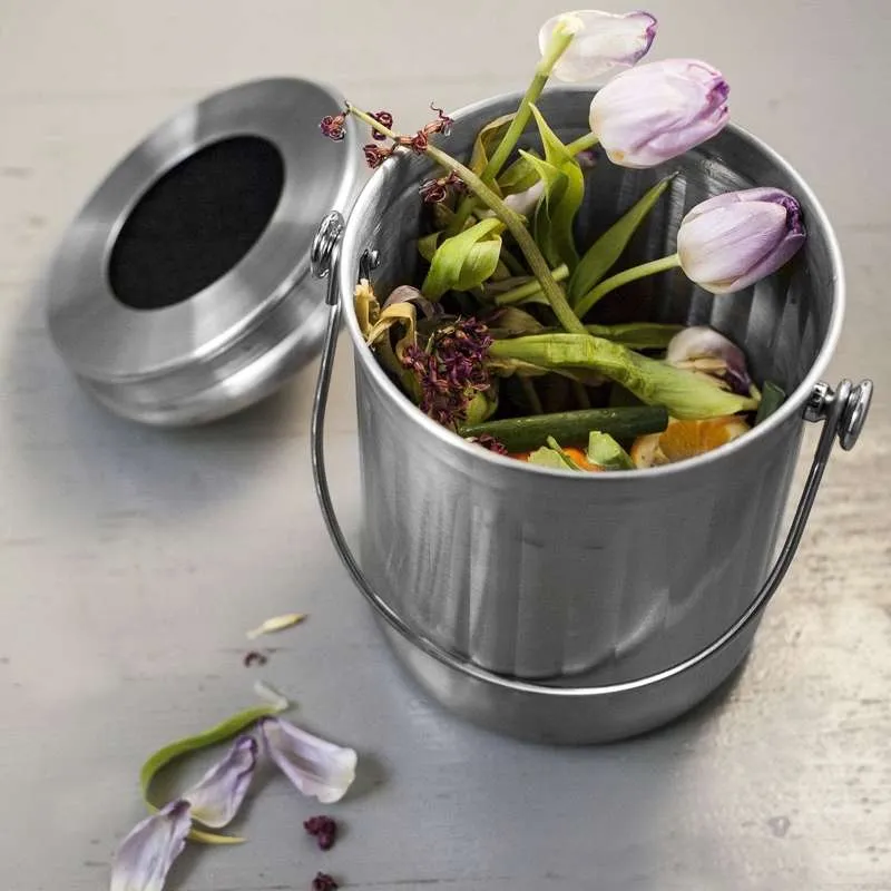 Pulito CompostPail Coș de compost cu filtru de compozit - 4 litri