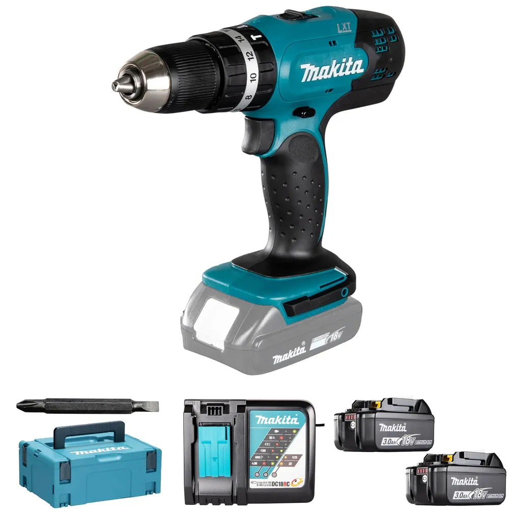 Burghiu cu ciocan Makita DHP453RFJ 18V 3Ah