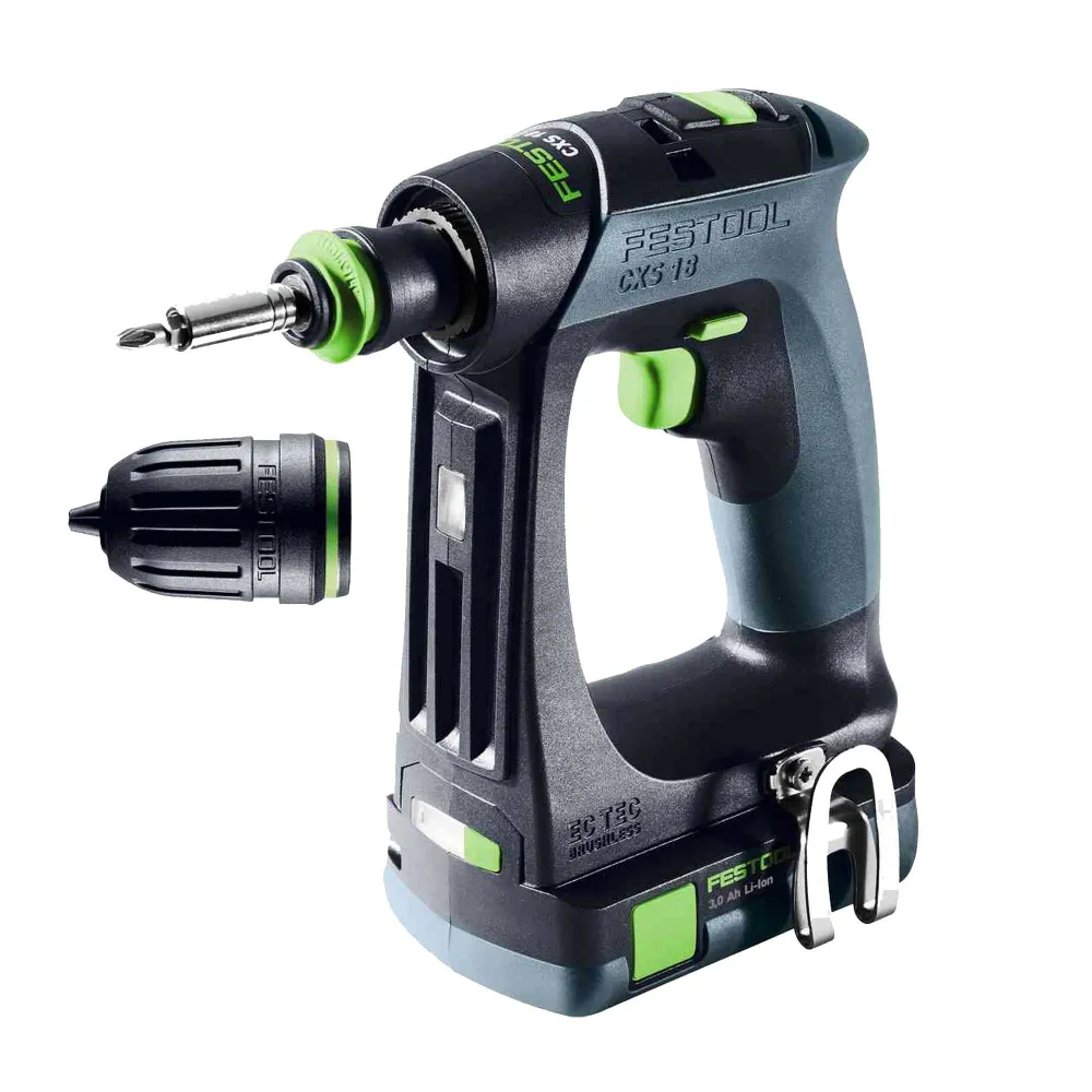 șofer de burghiu Festool CXS C 3.0-Plus 18V 3Ah