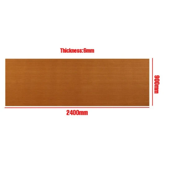 Placă de podea autoadezivă din EVA pentru bărci 2400x900x6 mm - Model de tec maro deschis, antiderapantă, rezistentă la apă