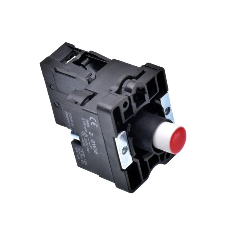 Buton Push cu Cauciuc 22mm Roșu EB2 – Comutator Durabil pentru Aplicații Electrice și Proiecte DIY