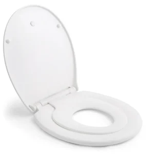 Capac de toaletă HIMIMI® Premium, Scaun magnetic pentru copii, Mecanism de închidere silențioasă, Antibacterian, Oval, Alb,