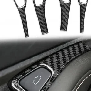 Tesla Model 3/Y Blocarea ușii din fibră de carbon Acoperiți interioare