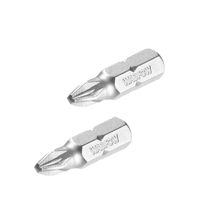 Set 2 biti Wadfow, prindere Hex, CR-V, lungime 25mm, tip varf PZ2