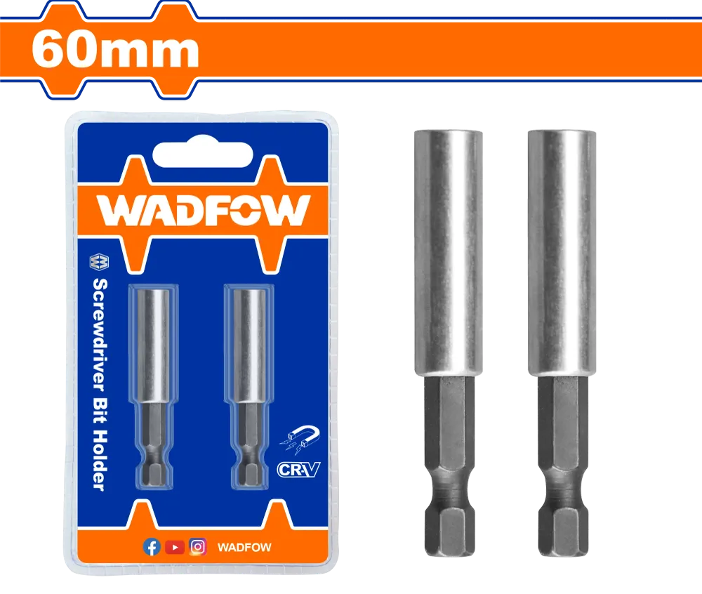 Set 2 bucati adaptor biti Wadfow, otel, 60mm