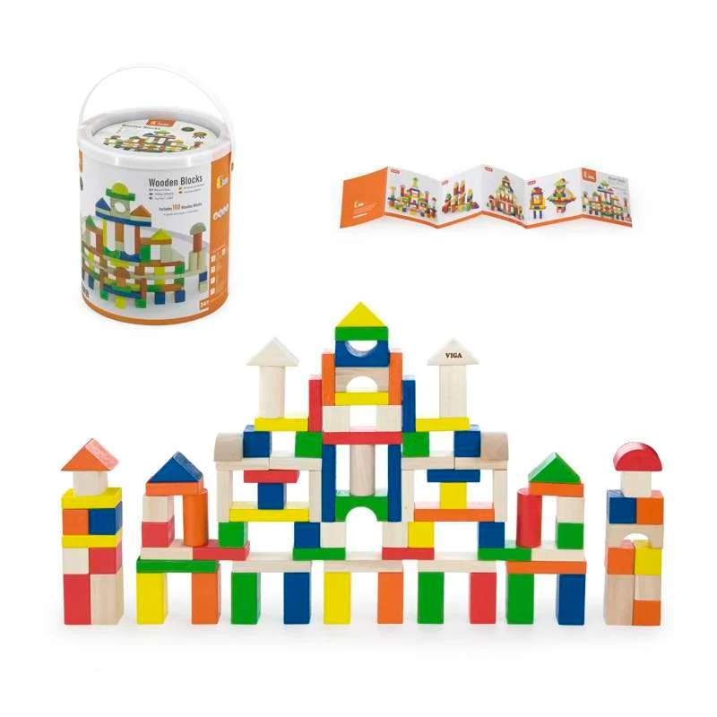 Kid'oh Blocuri de construcție în găleată - 100 buc.