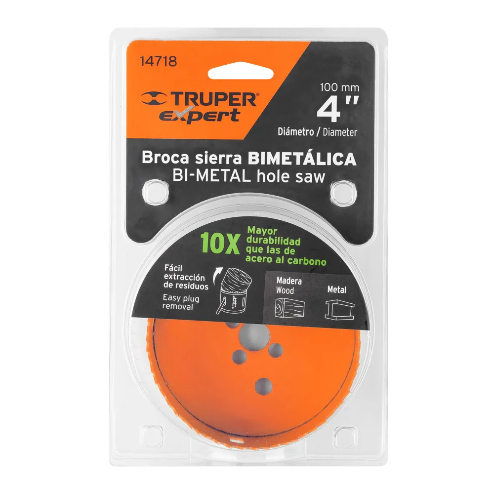 Carota bimetalica 100 mm, Truper Expert