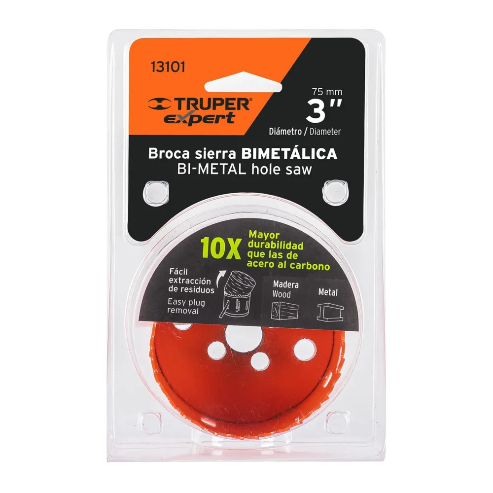 Carota bimetalica 75 mm, Truper Expert