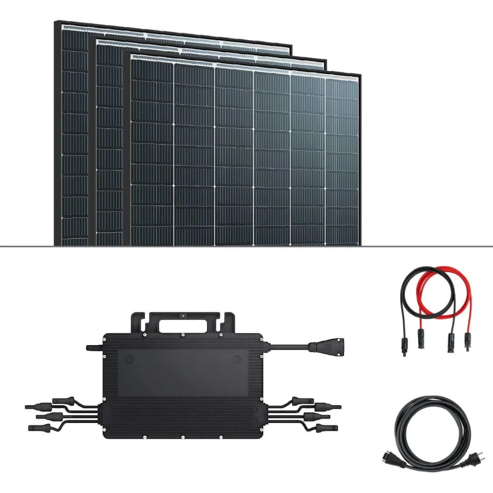 Set centrala de balcon 870Wp cu microinvertor HMS-800W-2T